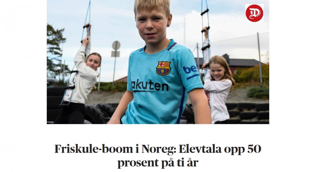 Friskule-boom i Noreg